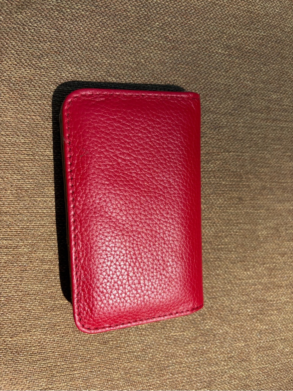 Red Leather Flip Wallet Phone Case - DOPP